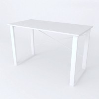 Письмовий стіл Ferrum-decor Драйв 750x1000x600 Білий метал ДСП Білий 16 мм (DRA015)