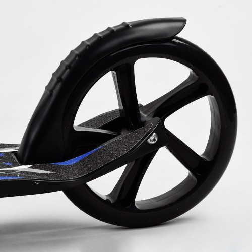 Двоколісний самокат амортизатор складаний Best Scooter PU колеса 100 кг Black and blue (103471) Двоколісний самокат амортизатор складаний Best Scooter PU колеса 100 кг Black and blue (103471)