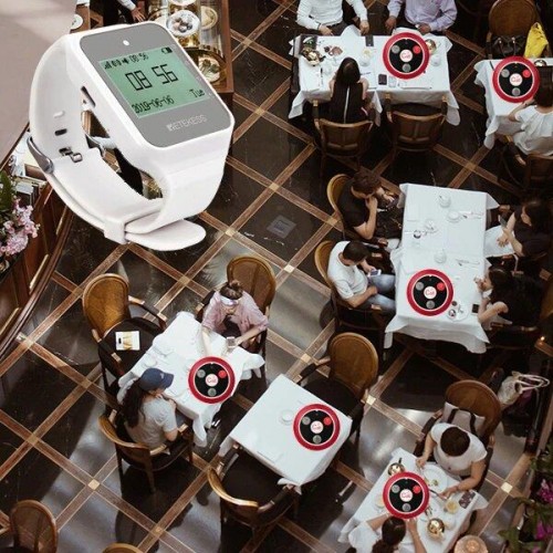 Система виклику офіціанта бездротова з чорним годинником - пейджером Retekess TD108 + 5 червоних кнопок (з кнопкою КАЛЬЯН) (100760) в інтернет супермаркеті PbayMarket!