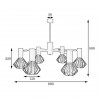 Люстра MSK Electric Diadem на шість плафонів NL 22152-6 WH