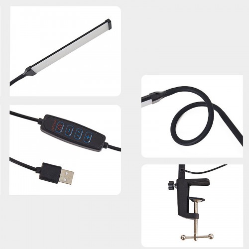 Настільна LED-лампа Lesko M-006 Black Настільна LED-лампа Lesko M-006 Black