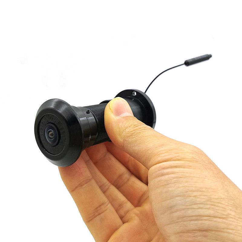 WiFi відеовічко c датчиком руху, підсвіткою і записом Nectronix DW-305W, чорний, Tuya Smart App