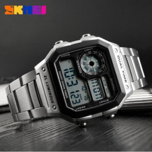 Наручний годинник чоловічий Skmei Ripple Silver 1335S Сріблястий (1540) Наручний годинник чоловічий Skmei Ripple Silver 1335S Сріблястий (1540)