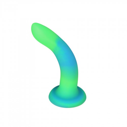 Фалоімітатор, що світиться в темряві, ADDICTION Rave 8″, Glow in the Dark Dildo Blue Green, 20,3 см в інтернет супермаркеті PbayMarket!