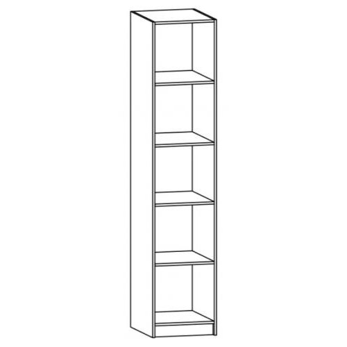 Пенал 1Д Фантазія венге темний + дуб самоа Меблі Сервіс Пенал 1Д Фантазія венге темний + дуб самоа Меблі Сервіс