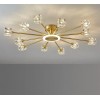 Світлодіодна люстра No Brand Нептун 8810-B Золотистий