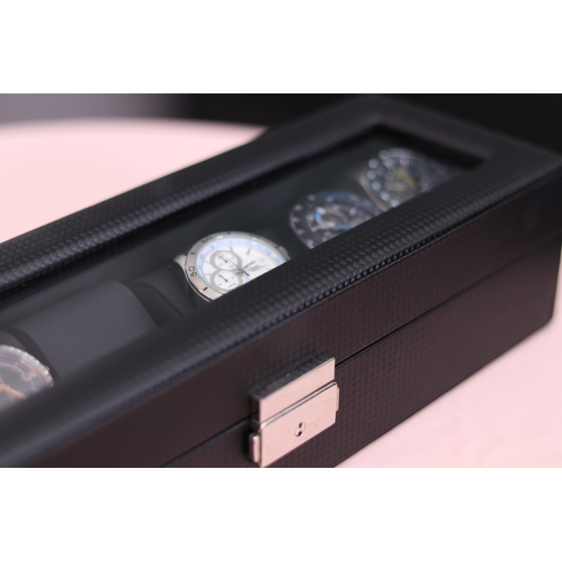 Шкатулка для зберігання годинників Craft 6PU.CRB.BL 30х20х8 cм Чорний