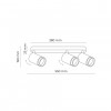 Спот TK Lighting Jet 55x5.5x15 см Білий (TK6915)