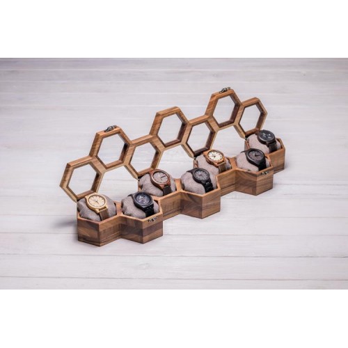 Скринька для 7 годинників ecoWalnut 7.8х59.7х14.1 см Скринька для 7 годинників ecoWalnut 7.8х59.7х14.1 см