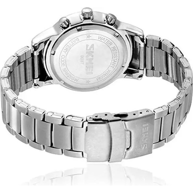 Чоловічий наручний годинник Skmei Tandem 9097 Сріблястий