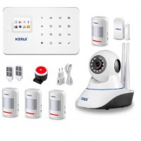 Сигналізація GSM KERUI G18 з Wi-Fi IP камерою для 4-х кімнатної квартири (GHKDLLD9KD)