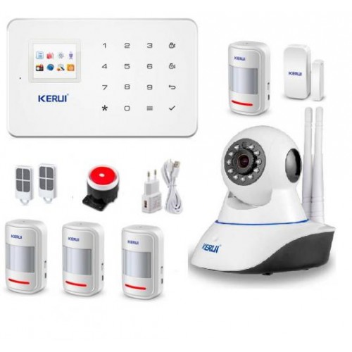 Сигналізація GSM KERUI G18 з Wi-Fi IP камерою для 4-х кімнатної квартири (GHKDLLD9KD) Сигналізація GSM KERUI G18 з Wi-Fi IP камерою для 4-х кімнатної квартири (GHKDLLD9KD)