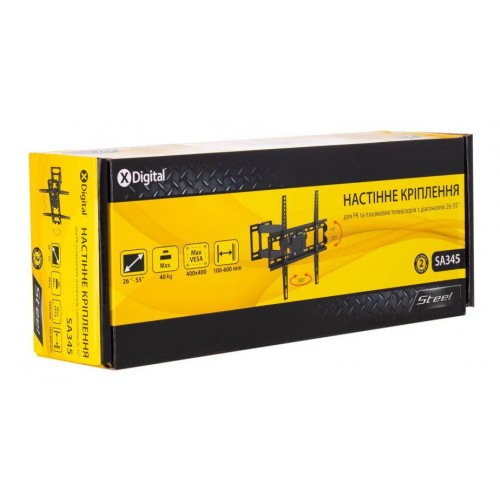 Кронштейн настінний X-Digital STEEL SA345 Black (5988311)