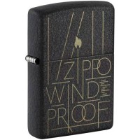 Запальничка бензинова Zippo Black Crackle Windproof 5,6х3,8х1,3 см Чорно-золотистий (46172) Запальничка бензинова Zippo Black Crackle Windproof 5,6х3,8х1,3 см Чорно-золотистий (46172)