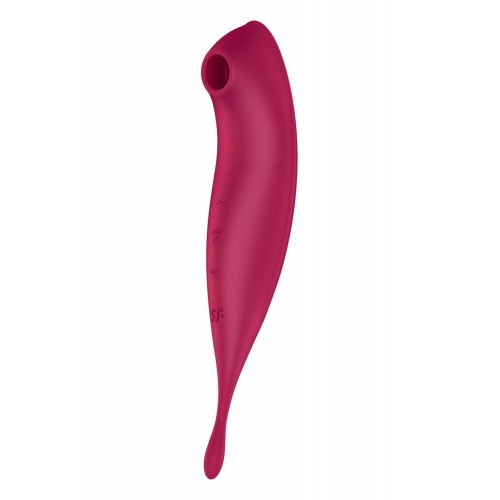 Смарт-вібратор для клітора з вакуумною стимуляцією Satisfyer Twirling Pro+ dark red в інтернет супермаркеті PbayMarket!