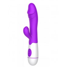 Вібратор-кролик We Love для подвійної стимуляції фіолетовий USB