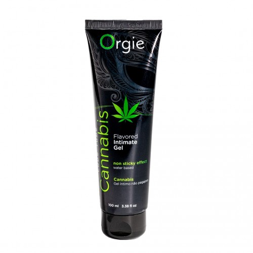 Лубрикант на водній основі Orgie Lube Tube Cannabis, 100 мл, їстівний, з олією насіння конопель