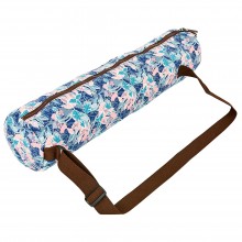 Сумка для йога килимка Yoga bag KINDFOLK FI-8365-2 розмір 15смх65см Рожевий-блакитний (AN0673)