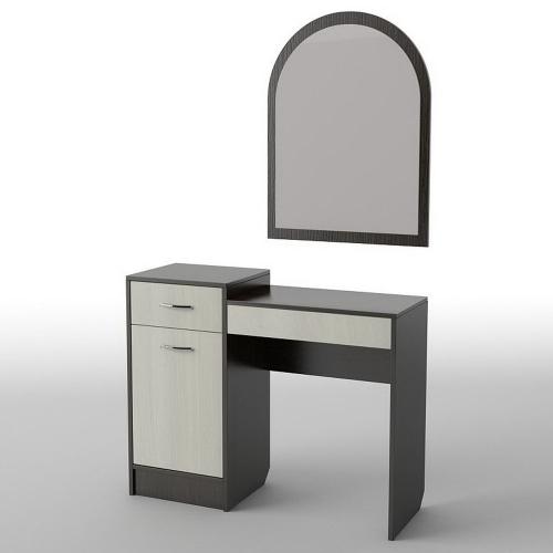 Туалетний столик Тиса Мебель БС-3 Венге Дуб молочний 80x40x100 см Туалетний столик Тиса Мебель БС-3 Венге Дуб молочний 80x40x100 см