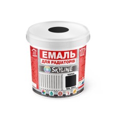 Емаль для радіаторів Skyline акрилова термостійка глянцева 0.4 л Чорний RAL 9004