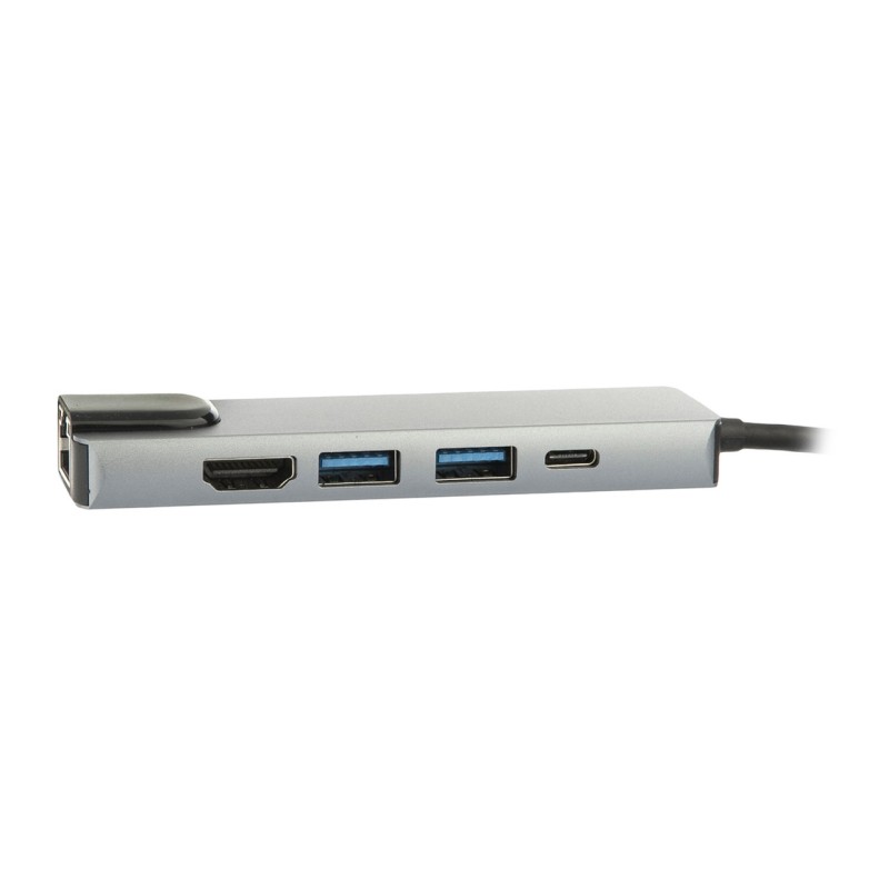 Док-станція RIAS BYL-2007 5в1 USB Type C - PD/USB/HDMI/RJ-45 (3_00418)