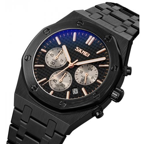 Годинник наручний Skmei 9296 Black 9296BKBK (17176-hbr) Годинник наручний Skmei 9296 Black 9296BKBK (17176-hbr)