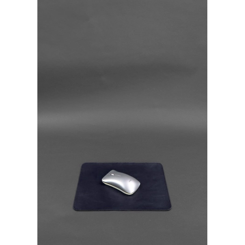 Килимок для мишки з натуральної шкіри 1.0 темно-синій краст BlankNote