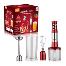 Блендер багатофункціональний занурювальний RAF R.296 3в1 1000W Red