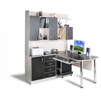 Кутовий комп'ютерний стіл Тиса СК-15 Дуб молочний-Венге магія Кутовий комп'ютерний стіл Тиса СК-15 Дуб молочний-Венге магія