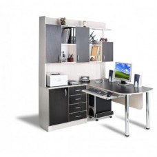 Кутовий комп'ютерний стіл Тиса СК-15 Дуб молочний-Венге магія