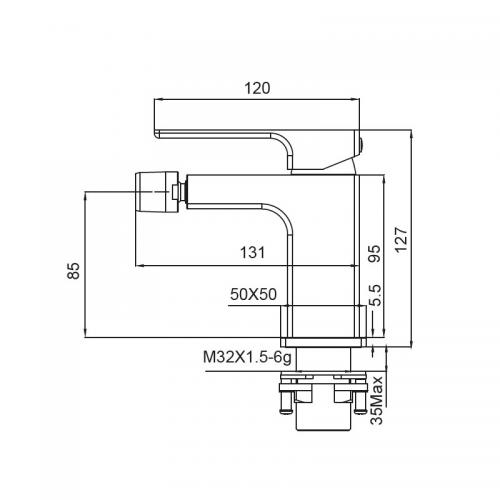 Змішувач для біде Koer KB-20009-05 (Колір чорний) (KR3505) в інтернет супермаркеті PbayMarket!