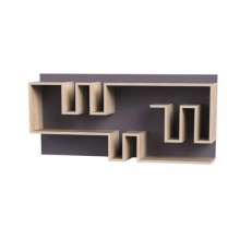 Полиця навісна Тиса Мебель Модуль 133 Сонома 560x236x1200 мм