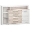 Комод Меблі Сервіс 1 Д4Ш Кім Дуб карі білий + Сан-Ремо (Son-1)
