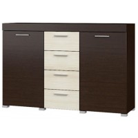 Комод Еверест Британія К-7 телескопічні напрямні Венге комбі (140х38х92 см) Комод Еверест Британія К-7 телескопічні напрямні Венге комбі (140х38х92 см)