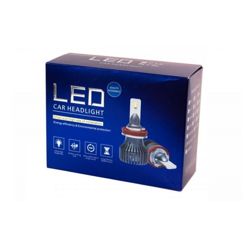 Комплект LED ламп HeadLight F1X H11 (PGJ19-2) 52W 12V 8400Lm з активним охолодженням (збільшена світловіддача) в інтернет супермаркеті PbayMarket!