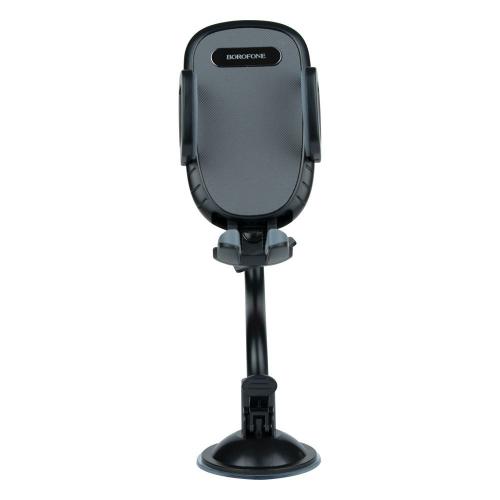 Тримач для смартфона розсувна система фіксації Borofone BH54 Racer windshield Black - Gray Тримач для смартфона розсувна система фіксації Borofone BH54 Racer windshield Black - Gray
