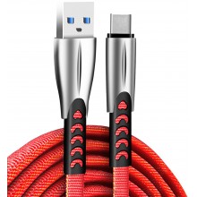 Кабель ColorWay USB-USB Type-C 2.4А 1м Red (CW-CBUC012-RD)