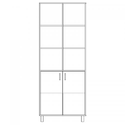 Шафа-Пенал Тиса Мебель ШС-805 Дуб сонома 205x35x80 см Шафа-Пенал Тиса Мебель ШС-805 Дуб сонома 205x35x80 см