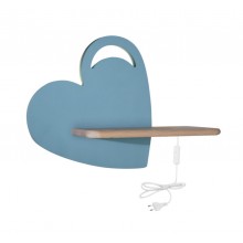 Настінний світильник Candellux Heart 36x26 см Коричнево-синій (21-84576)