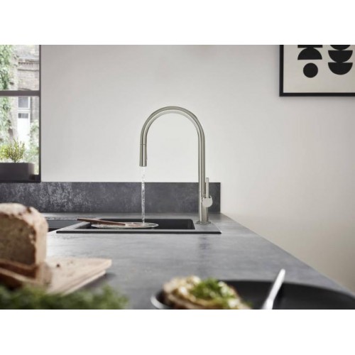 Змішувач для кухонної мийки з висувним душем Hansgrohe Talis M54 Сталь 72801800 в інтернет супермаркеті PbayMarket!