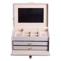 Кейс-скринька для прикрас YIWU 22.5x15.5x13 см Сірий (HP-5-17G)