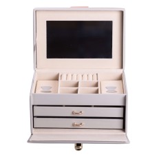 Кейс-скринька для прикрас YIWU 22.5x15.5x13 см Сірий (HP-5-17G)