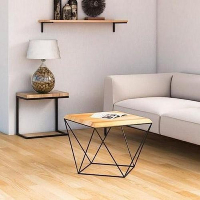 Кавовий журнальний столик у стилі Loft NS-492 480x550x550 мм Черный