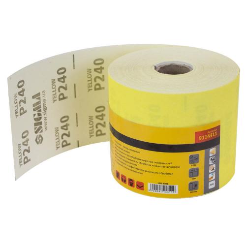 Шліфувальний папір рулон 115мм×50м P240 SIGMA (9114311) Шліфувальний папір рулон 115мм×50м P240 SIGMA (9114311)