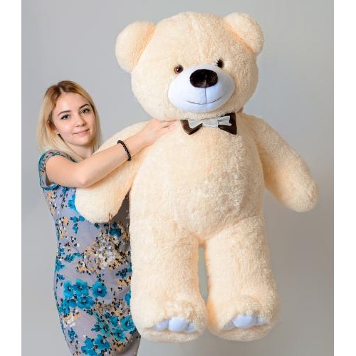 Плюшевий ведмедик Mister Medved Хеппі 130 см Бежевий (008) Плюшевий ведмедик Mister Medved Хеппі 130 см Бежевий (008)
