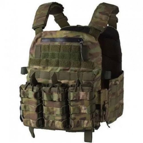 Плитоноска без плит з підсумками No Brand Molle One Size Мультикам (1833928576) Плитоноска без плит з підсумками No Brand Molle One Size Мультикам (1833928576)