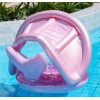 Надувний човен-круг Urbankit Русалка 73х64х38 см Рожевий (UD5164)