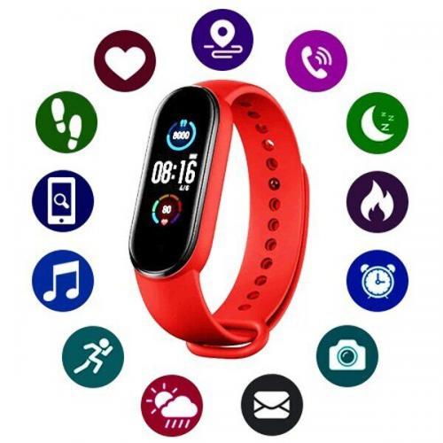 Фітнес браслет Smart Band MX M5 Тонометр Червоний