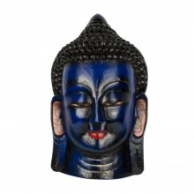 Маска Ручна Робота Непальська Будда Медицини 48х29х14,5 см Синій (25280)