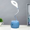 Настільна лампа акумуляторна LED з підставкою A-PLUS SST-813/1008808 блакитна